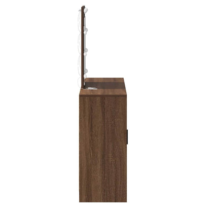 Schminktisch Braun 102 x 33 x 135 cm Holzwerkstoff