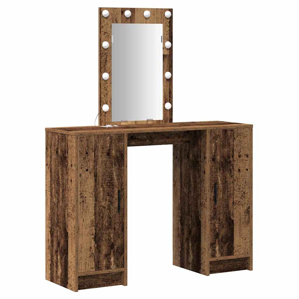 Schminktisch Braun 102 x 33 x 135 cm Holzwerkstoff