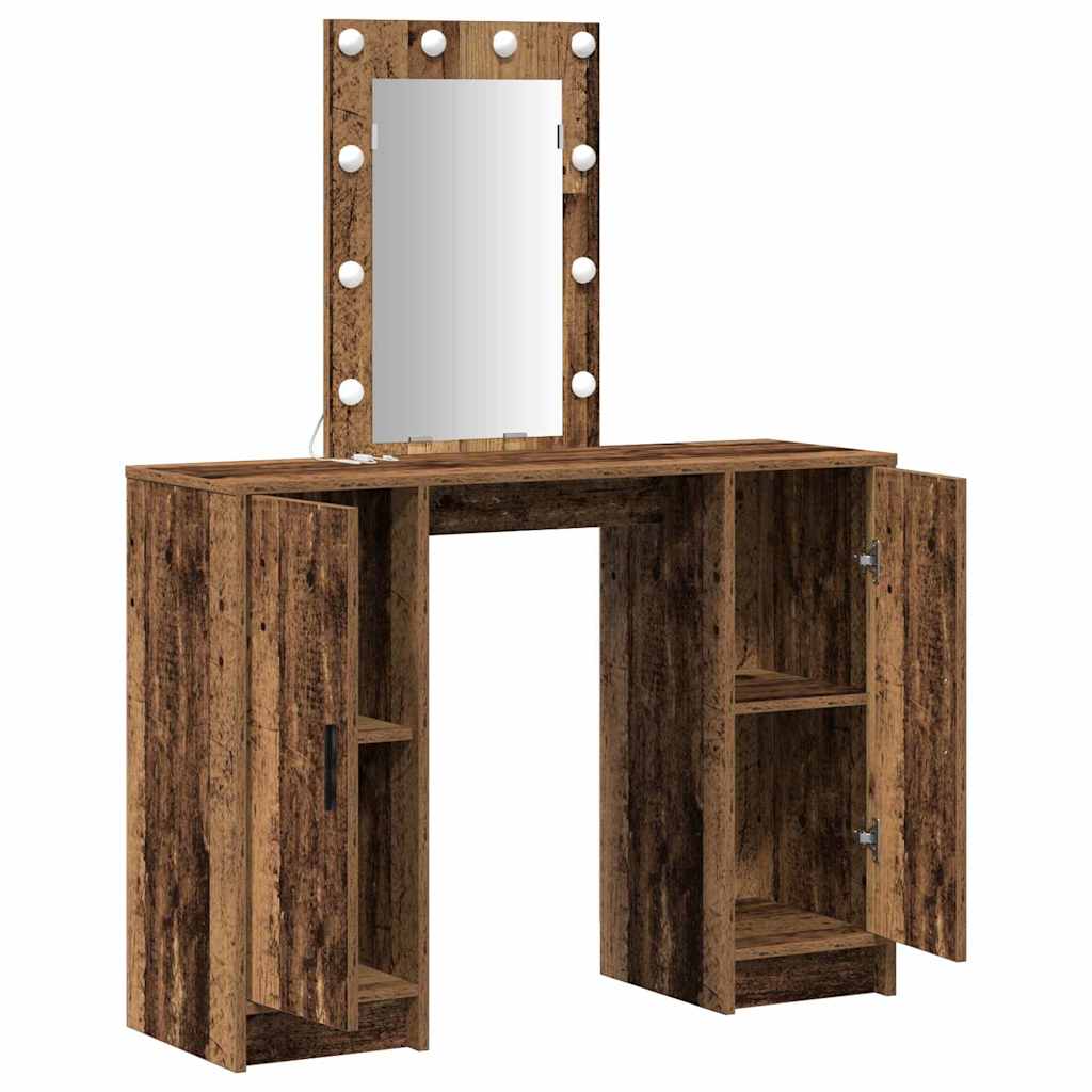 Schminktisch Braun 102 x 33 x 135 cm Holzwerkstoff
