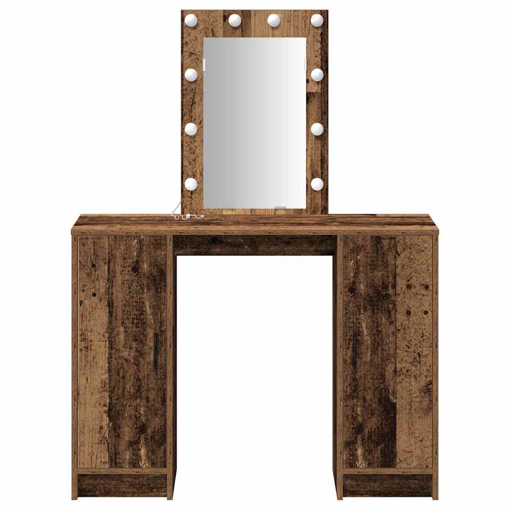 Schminktisch Braun 102 x 33 x 135 cm Holzwerkstoff