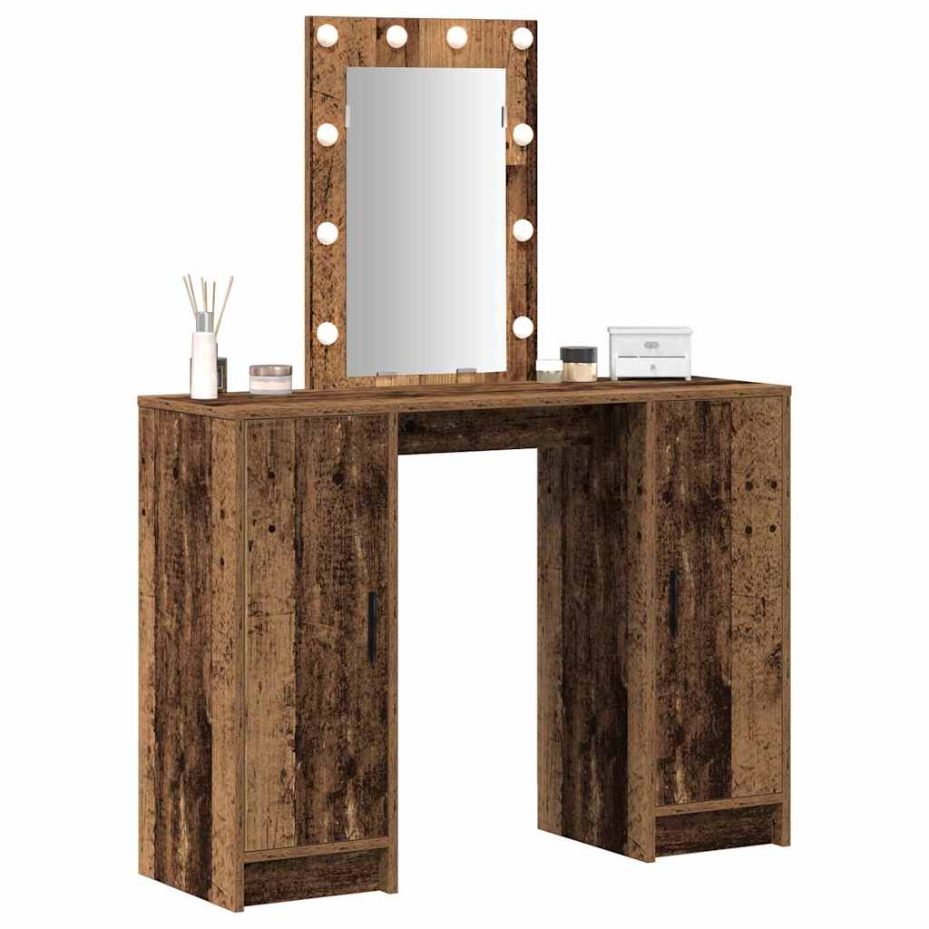Schminktisch Braun 102 x 33 x 135 cm Holzwerkstoff