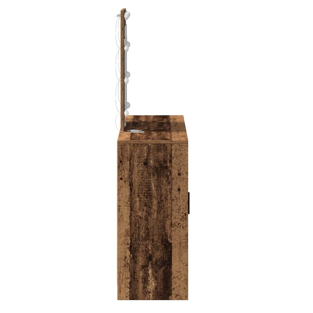 Schminktisch Braun 102 x 33 x 135 cm Holzwerkstoff