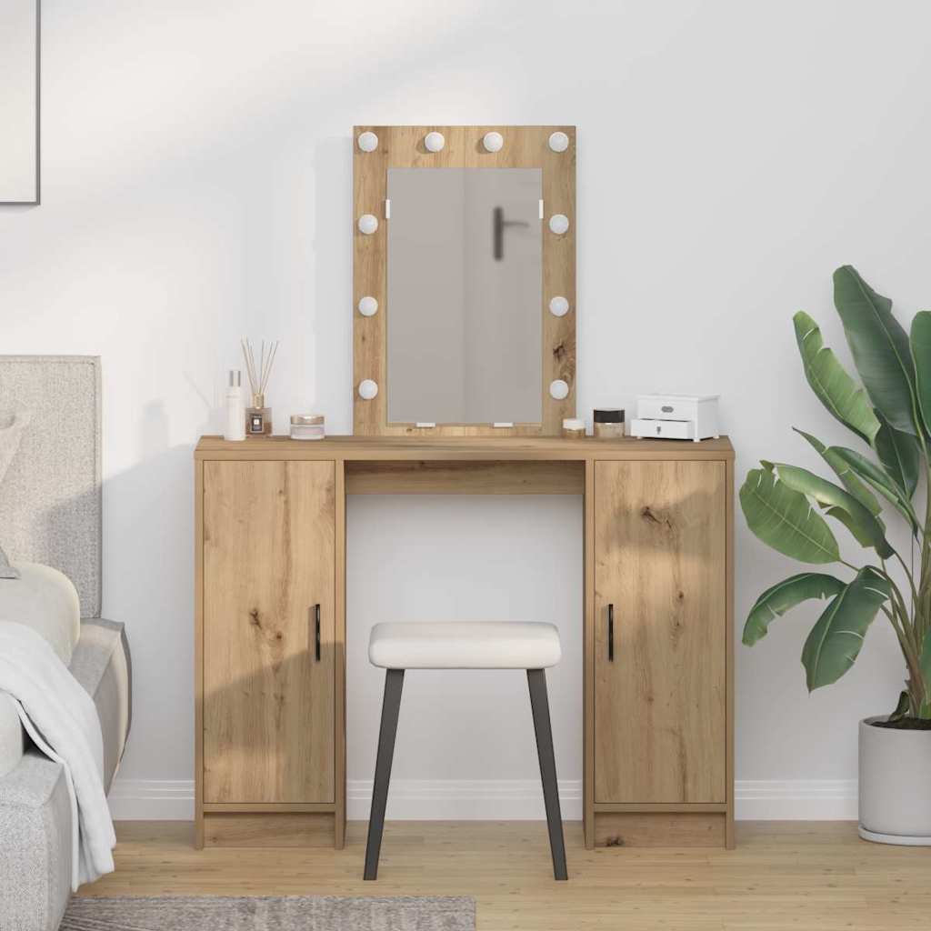Schminktisch Braun 102 x 33 x 135 cm Holzwerkstoff