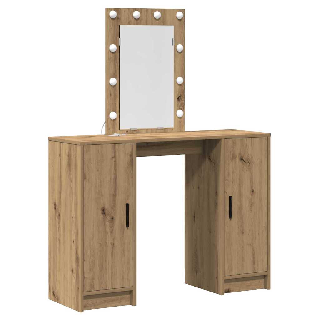 Schminktisch Braun 102 x 33 x 135 cm Holzwerkstoff