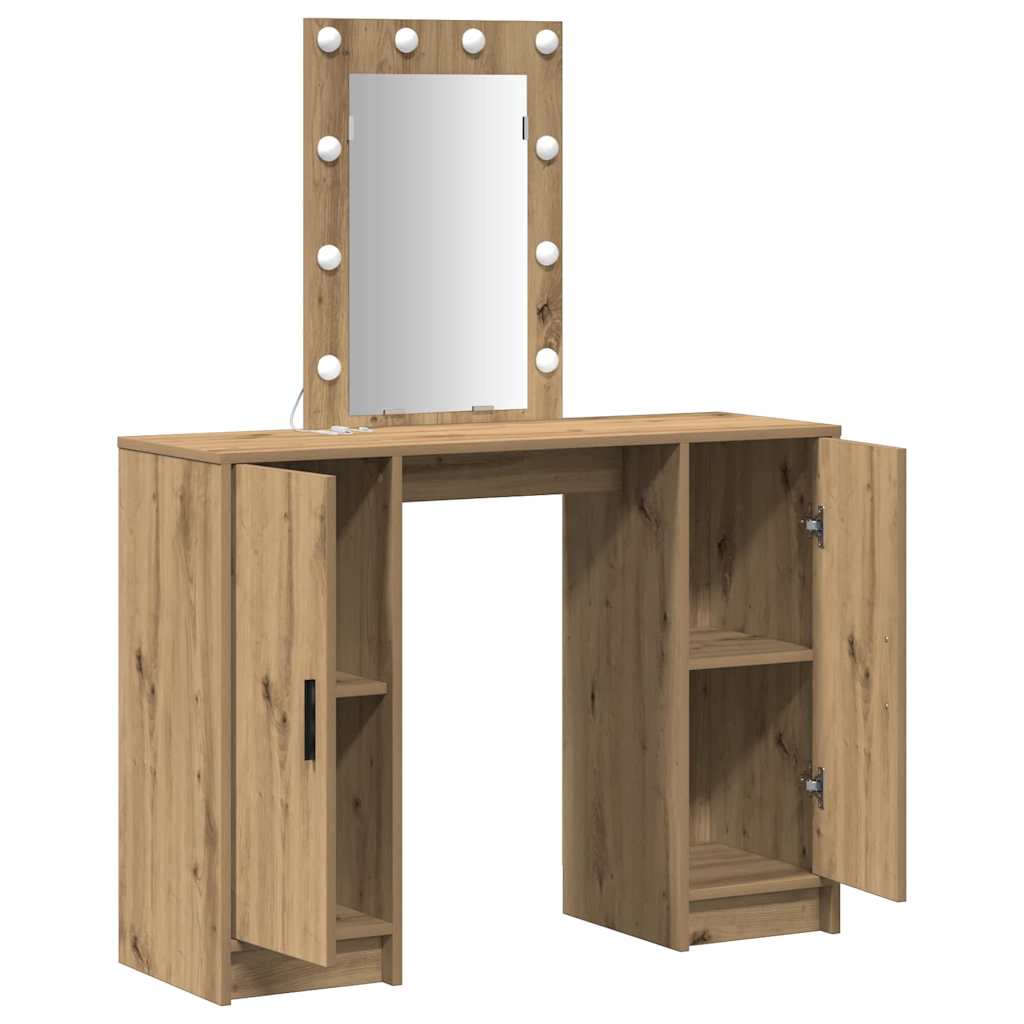 Schminktisch Braun 102 x 33 x 135 cm Holzwerkstoff