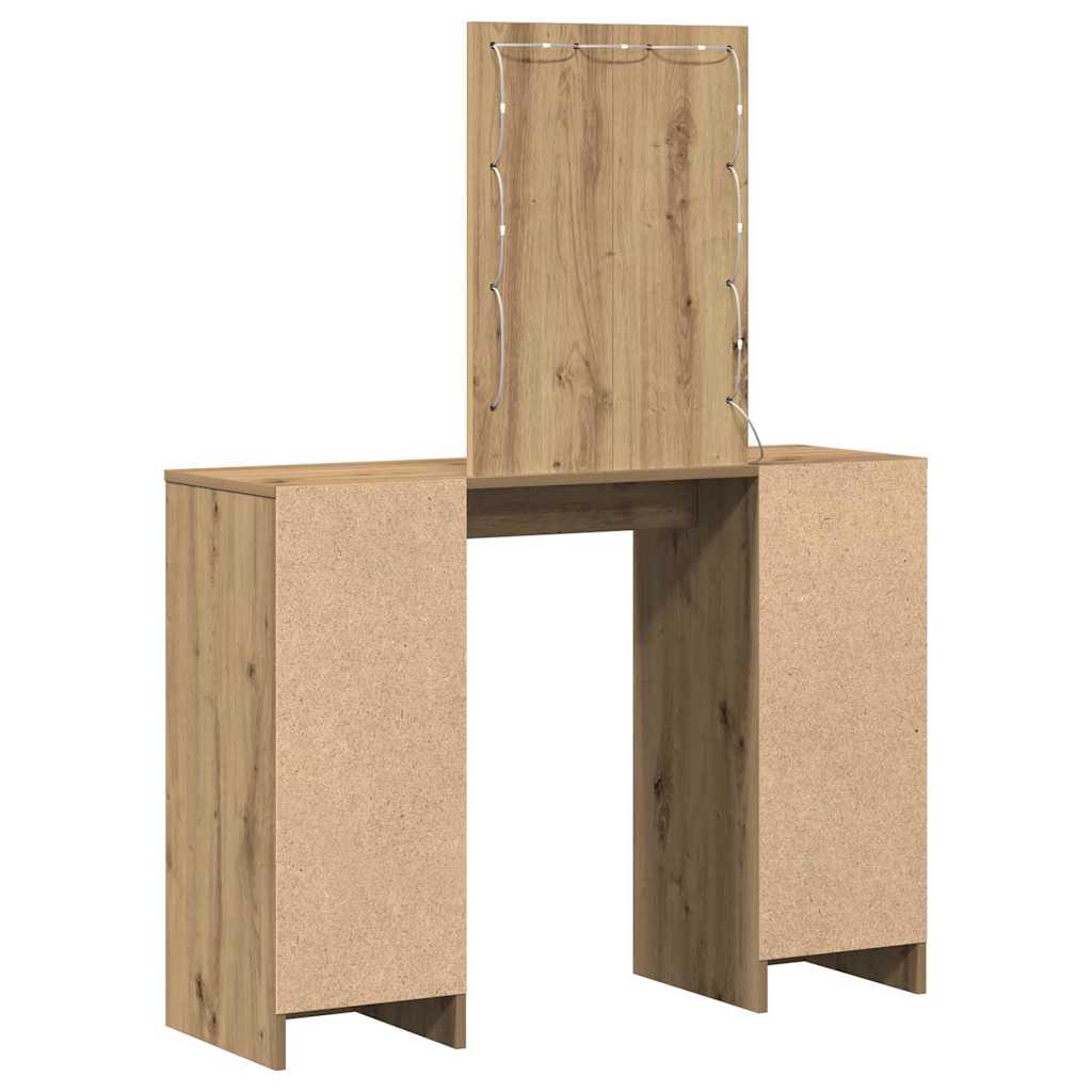 Schminktisch Braun 102 x 33 x 135 cm Holzwerkstoff