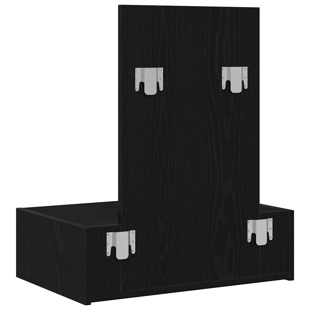 Schminktisch Schwarz 60 x 40 x 70 cm Holzwerkstoff