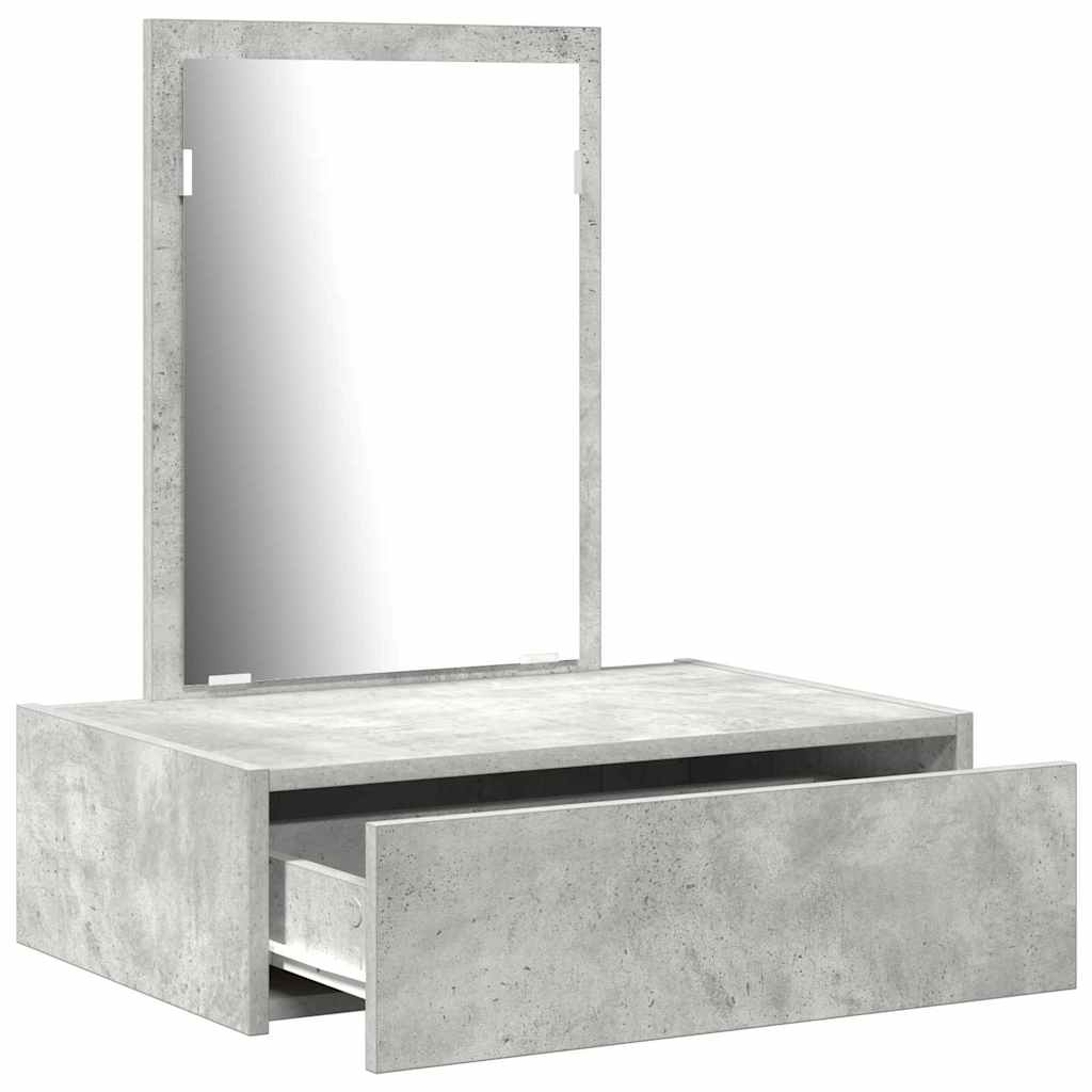Schminktisch Grau 60 x 40 x 70 cm Holzwerkstoff