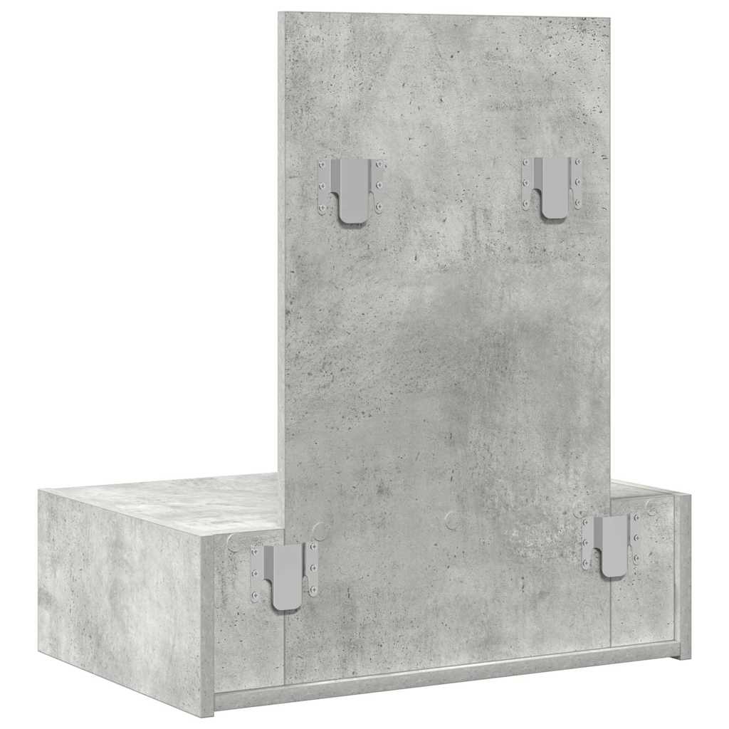 Schminktisch Grau 60 x 40 x 70 cm Holzwerkstoff