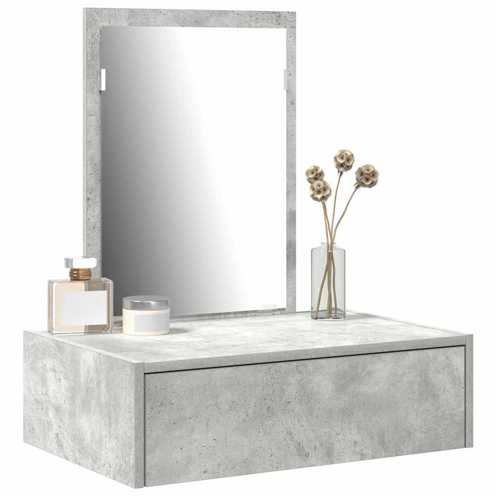 Schminktisch Grau 60 x 40 x 70 cm Holzwerkstoff
