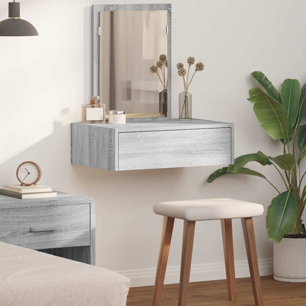 Schminktisch Grau 60 x 40 x 70 cm Holzwerkstoff