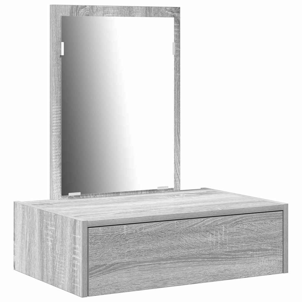 Schminktisch Grau 60 x 40 x 70 cm Holzwerkstoff