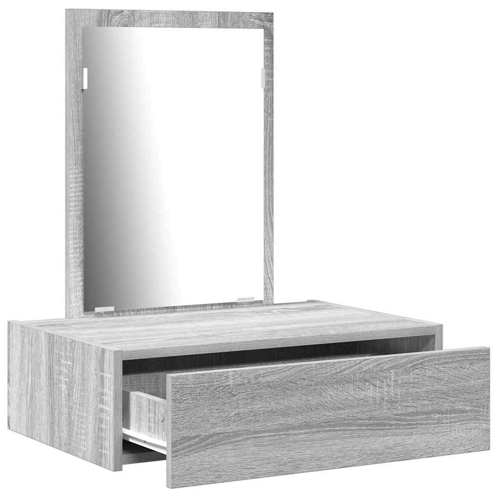 Schminktisch Grau 60 x 40 x 70 cm Holzwerkstoff