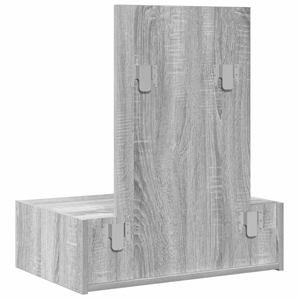 Schminktisch Grau 60 x 40 x 70 cm Holzwerkstoff