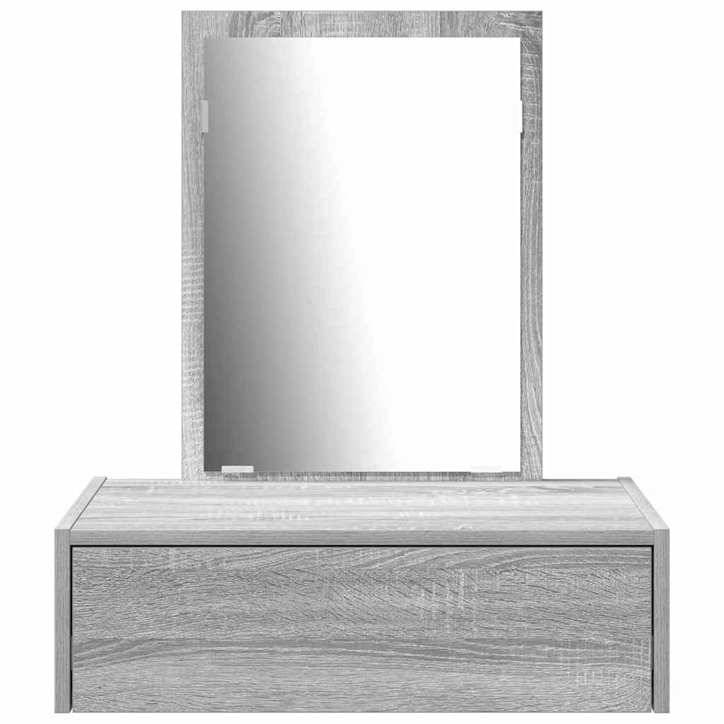 Schminktisch Grau 60 x 40 x 70 cm Holzwerkstoff