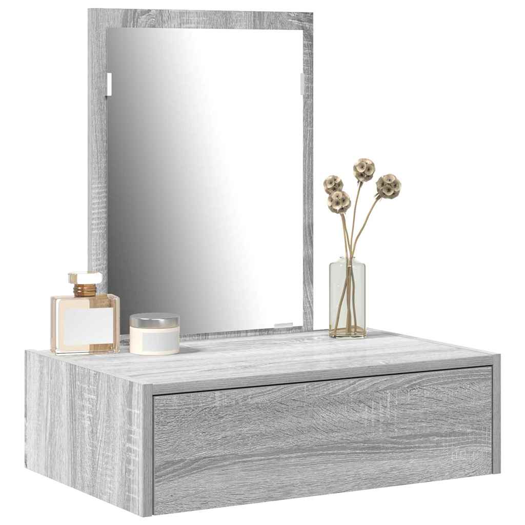 Schminktisch Grau 60 x 40 x 70 cm Holzwerkstoff