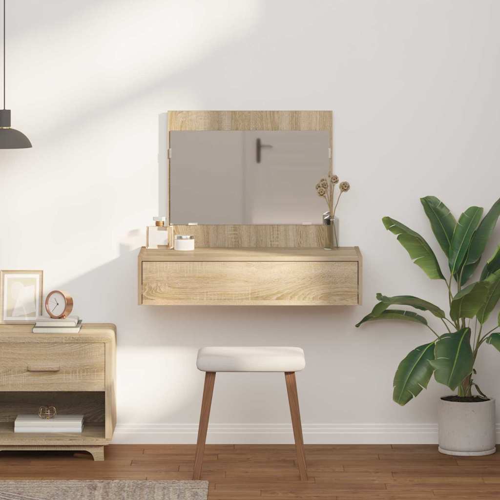 Schminktisch Braun 83 x 40 x 70 cm Holzwerkstoff