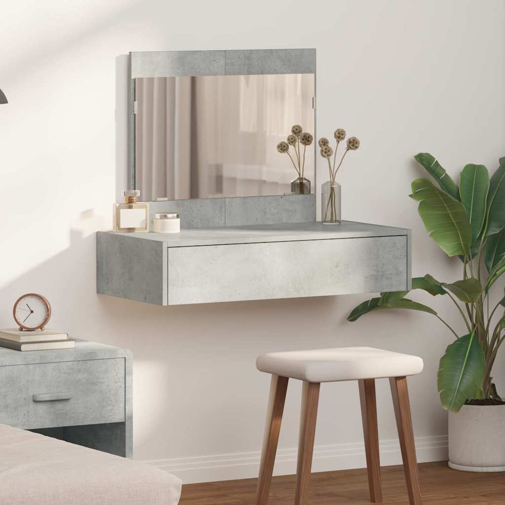 Schminktisch Grau 83 x 40 x 70 cm Holzwerkstoff
