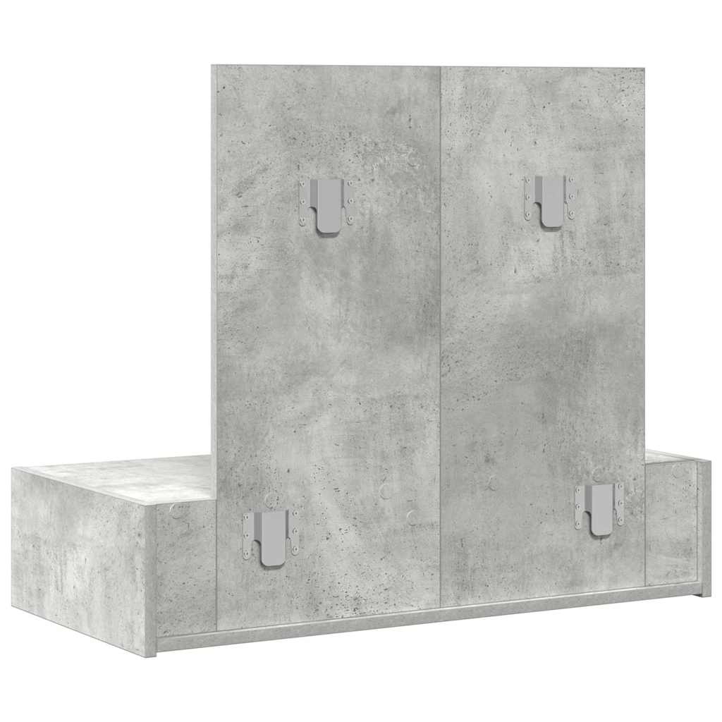Schminktisch Grau 83 x 40 x 70 cm Holzwerkstoff