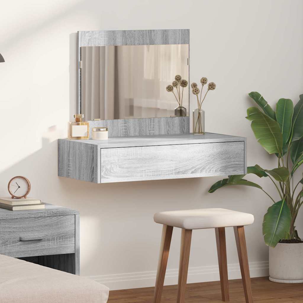Schminktisch Grau 83 x 40 x 70 cm Holzwerkstoff