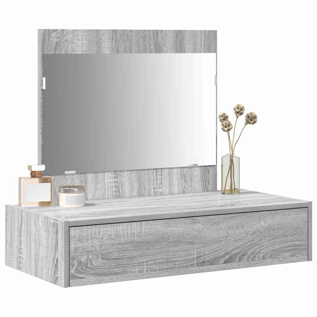 Schminktisch Grau 83 x 40 x 70 cm Holzwerkstoff