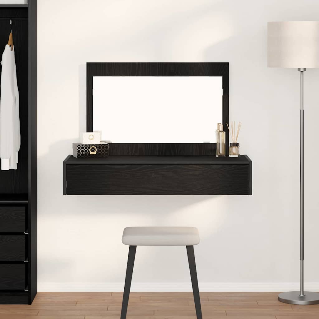 Schminktisch Schwarz 100 x 40 x 70 cm Holzwerkstoff