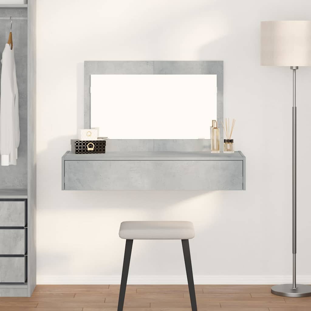 Schminktisch Grau 100 x 40 x 70 cm Holzwerkstoff