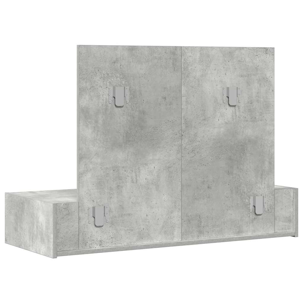Schminktisch Grau 100 x 40 x 70 cm Holzwerkstoff