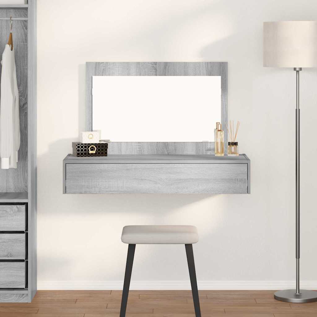 Schminktisch Grau 100 x 40 x 70 cm Holzwerkstoff
