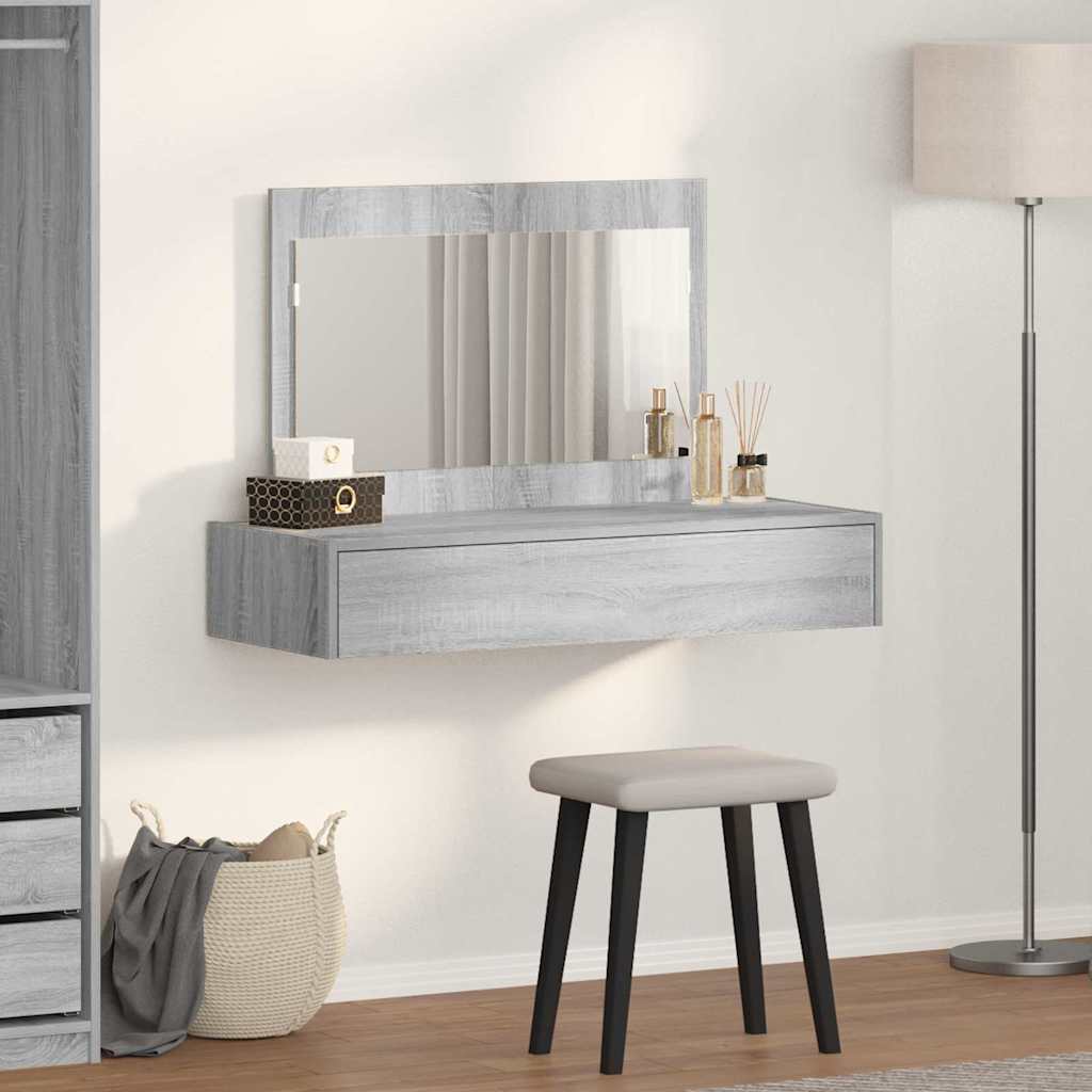 Schminktisch Grau 100 x 40 x 70 cm Holzwerkstoff