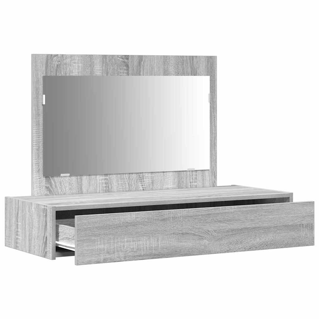 Schminktisch Grau 100 x 40 x 70 cm Holzwerkstoff