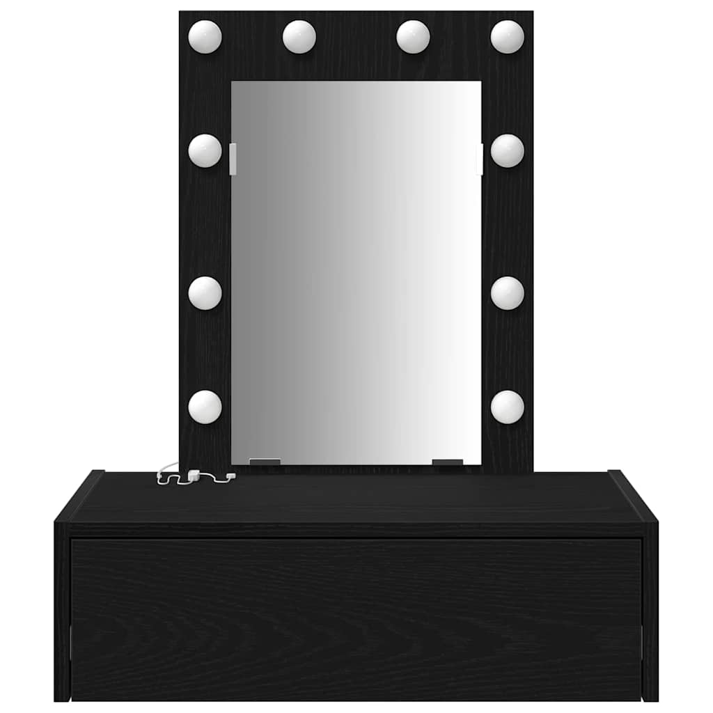 Schminktisch Schwarz 60 x 40 x 70 cm Holzwerkstoff
