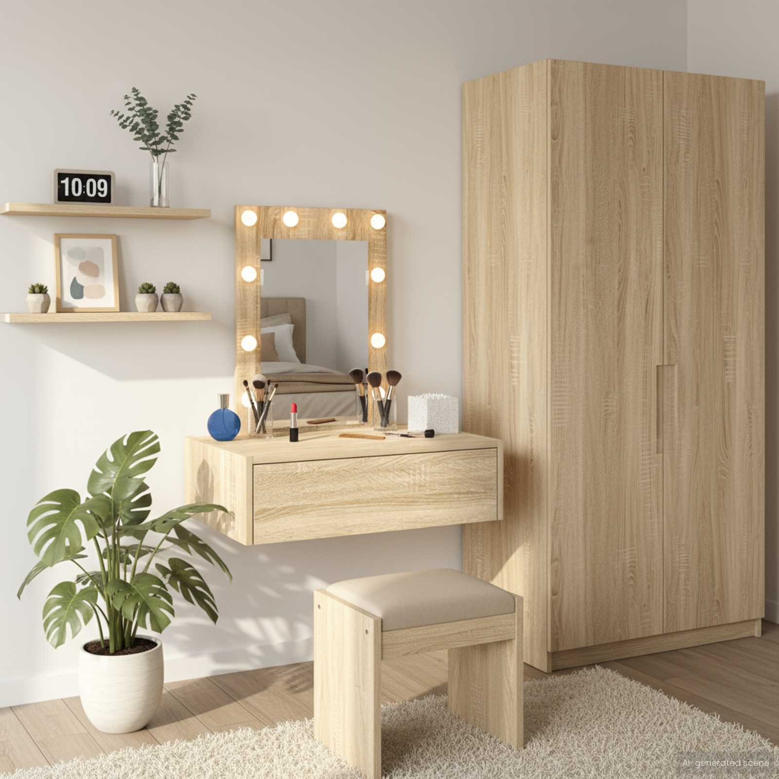 Schminktisch Braun 60 x 40 x 70 cm Holzwerkstoff