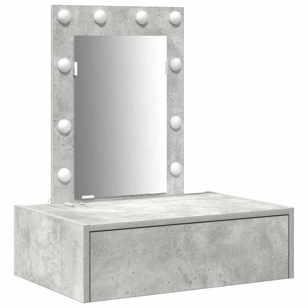 Schminktisch Grau 60 x 40 x 70 cm Holzwerkstoff