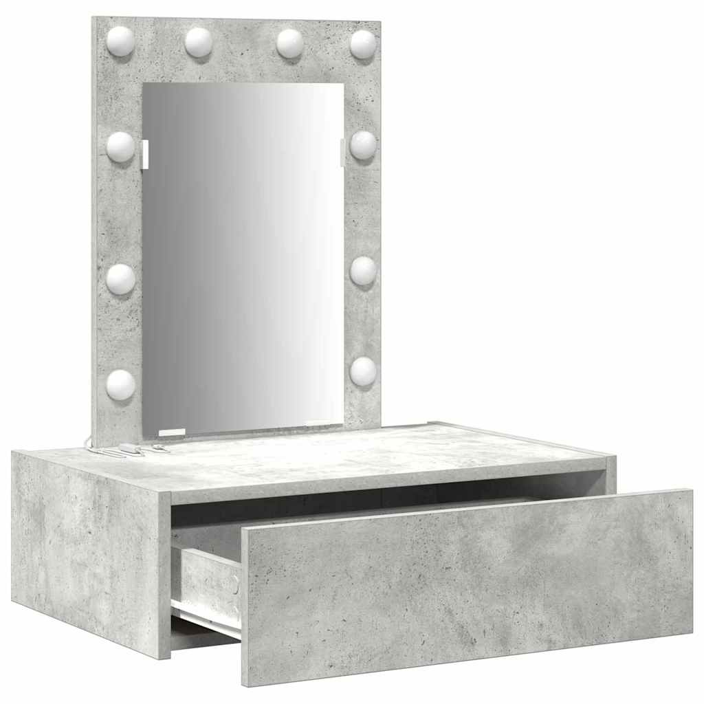 Schminktisch Grau 60 x 40 x 70 cm Holzwerkstoff