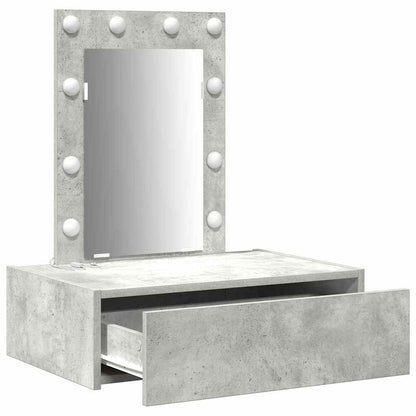 Schminktisch Grau 60 x 40 x 70 cm Holzwerkstoff