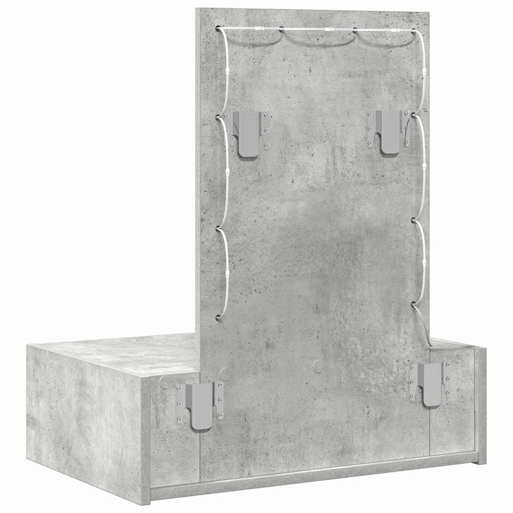 Schminktisch Grau 60 x 40 x 70 cm Holzwerkstoff