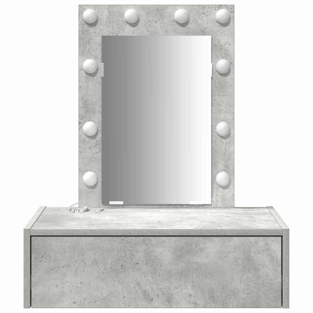 Schminktisch Grau 60 x 40 x 70 cm Holzwerkstoff