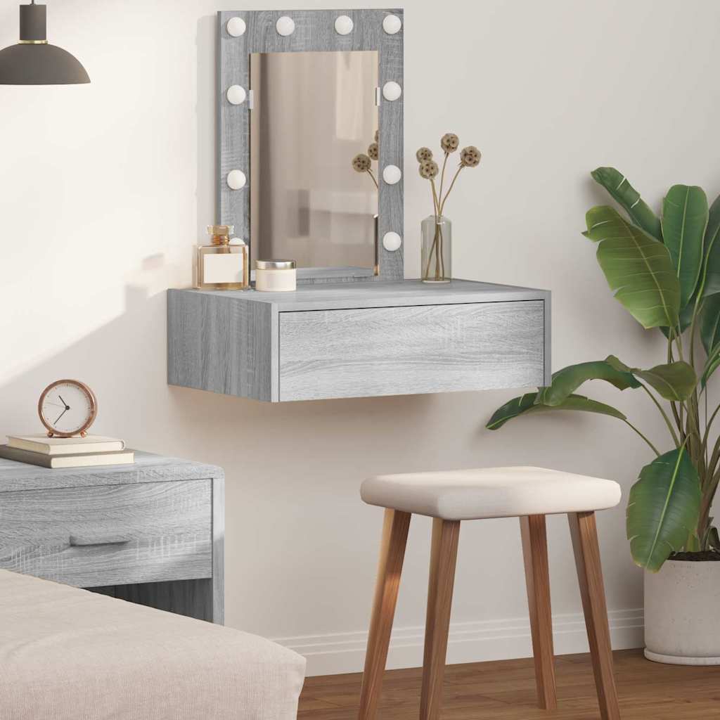 Schminktisch Grau 60 x 40 x 70 cm Holzwerkstoff