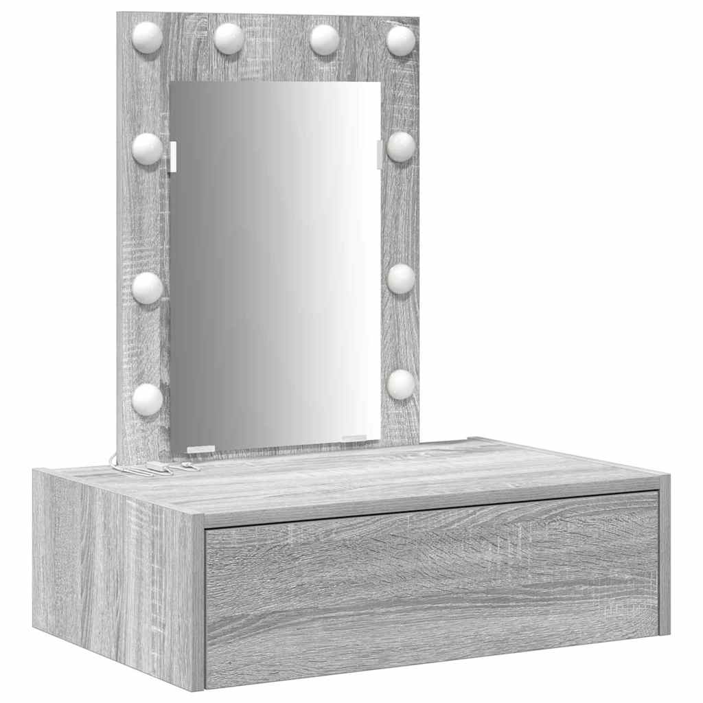 Schminktisch Grau 60 x 40 x 70 cm Holzwerkstoff