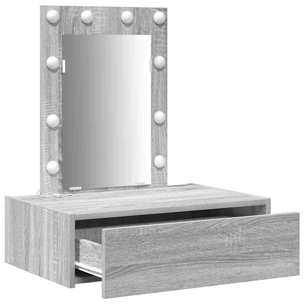 Schminktisch Grau 60 x 40 x 70 cm Holzwerkstoff