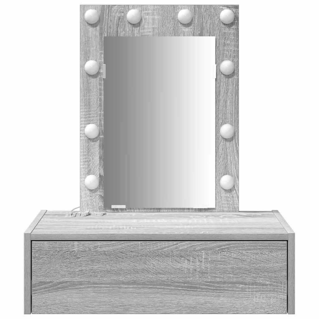 Schminktisch Grau 60 x 40 x 70 cm Holzwerkstoff