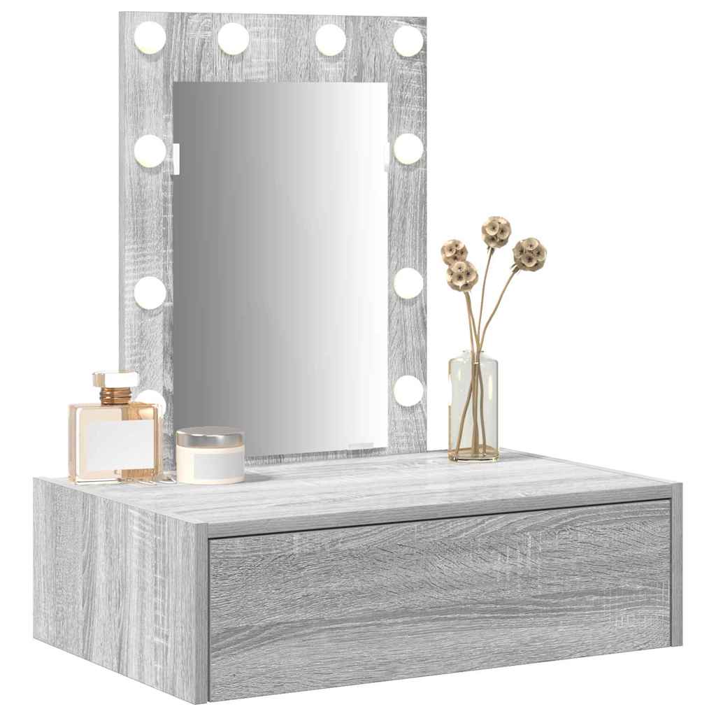 Schminktisch Grau 60 x 40 x 70 cm Holzwerkstoff