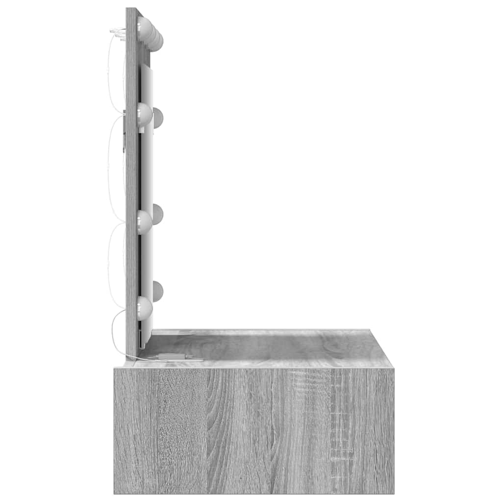 Schminktisch Grau 60 x 40 x 70 cm Holzwerkstoff