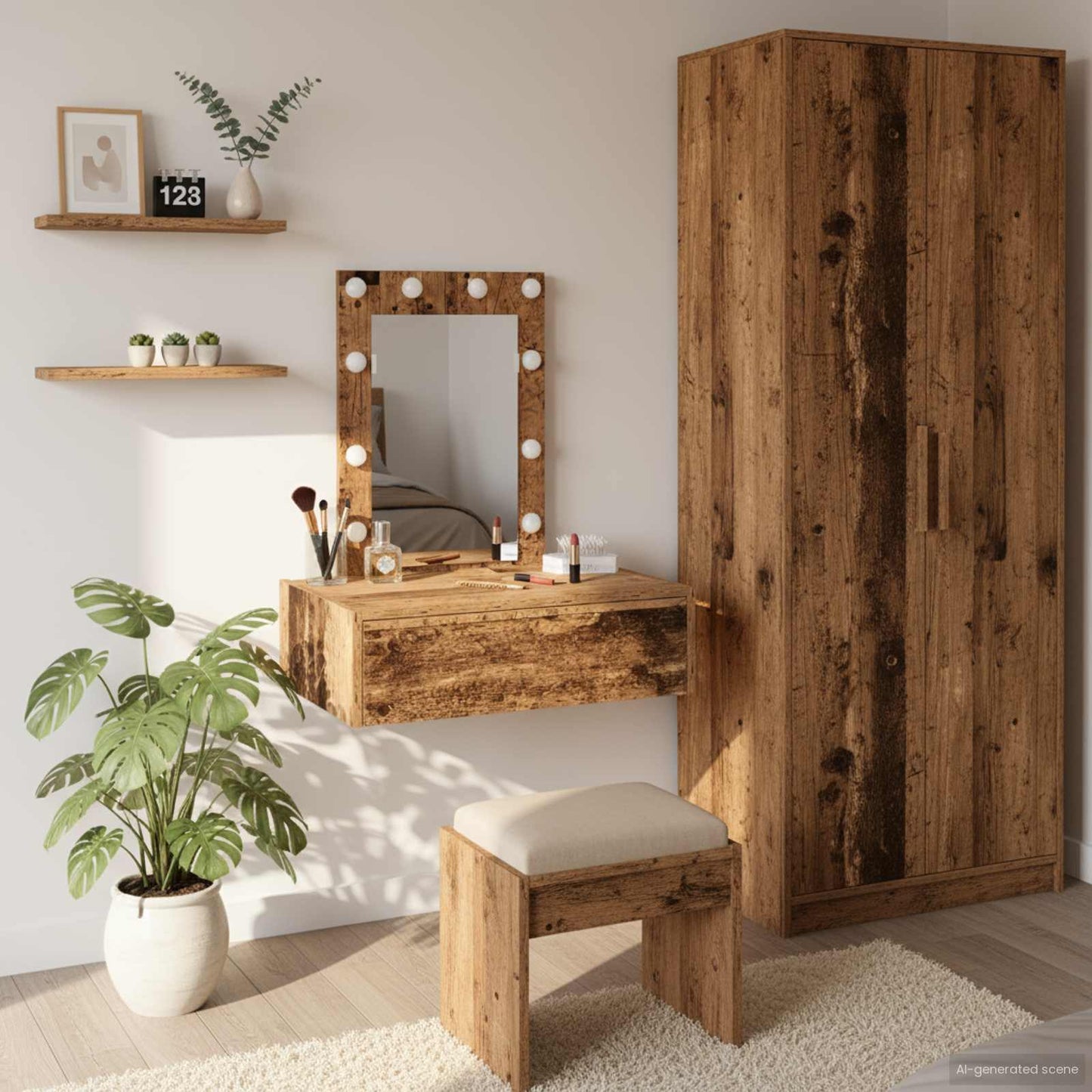 Schminktisch Braun 60 x 40 x 70 cm Holzwerkstoff