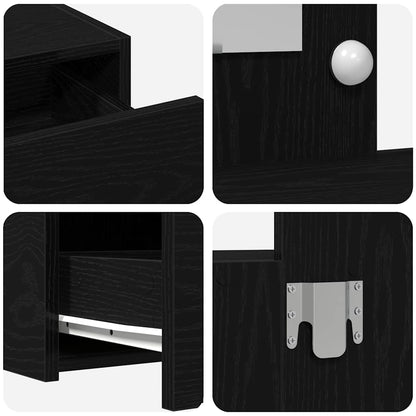 Schminktisch Schwarz 83 x 40 x 70 cm Holzwerkstoff