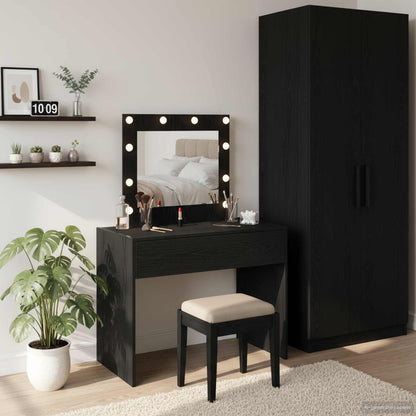 Schminktisch Schwarz 83 x 40 x 70 cm Holzwerkstoff