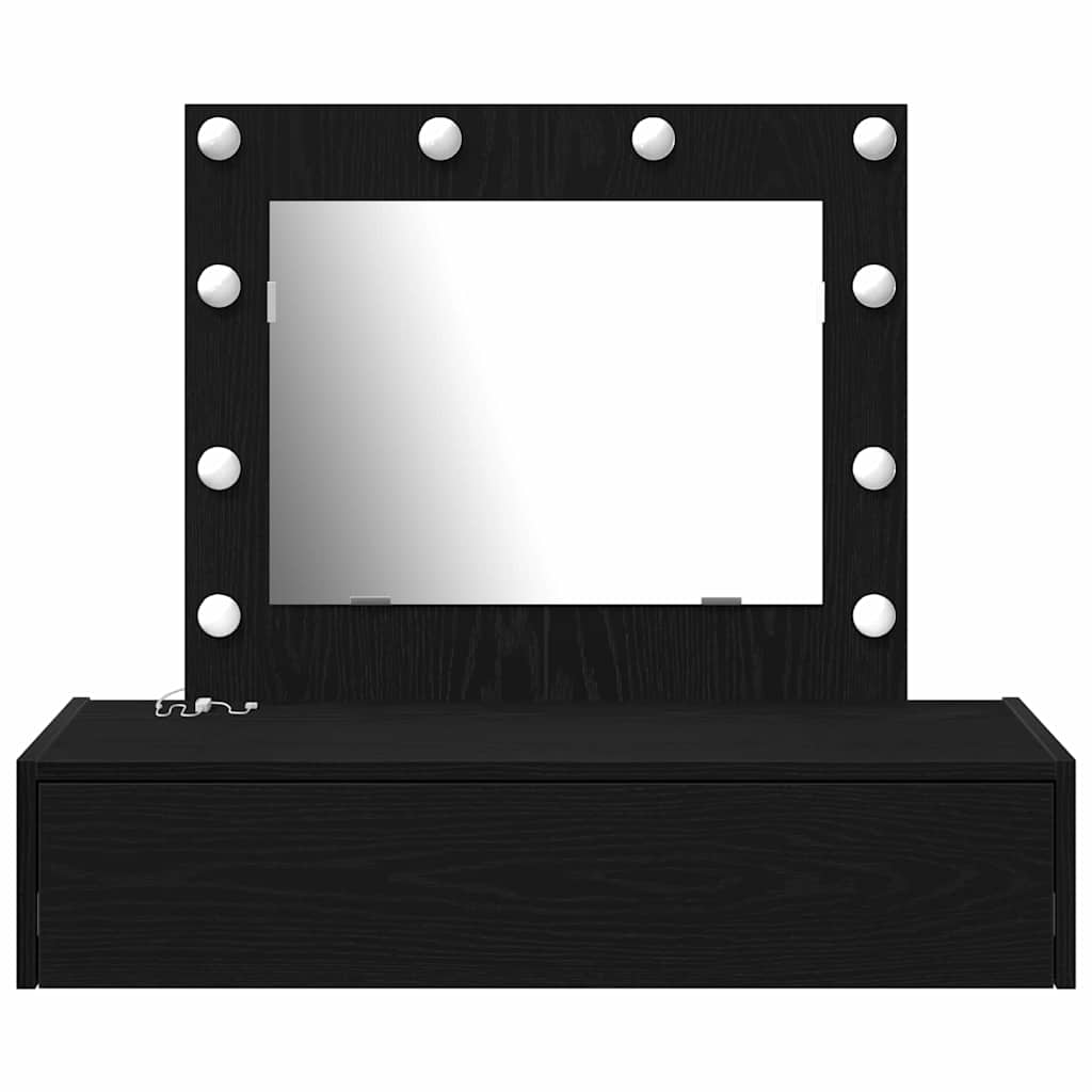 Schminktisch Schwarz 83 x 40 x 70 cm Holzwerkstoff