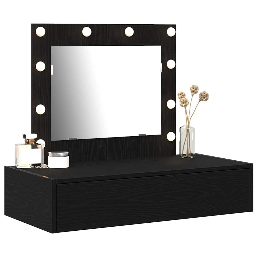 Schminktisch Schwarz 83 x 40 x 70 cm Holzwerkstoff