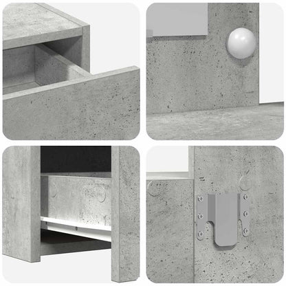 Schminktisch Grau 83 x 40 x 70 cm Holzwerkstoff